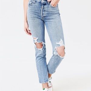 Agolde Fen High Rise Relaxed Taper in Wander